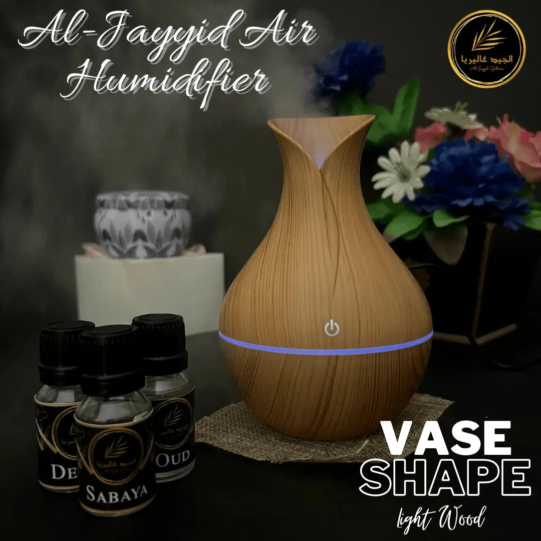 VASE Shape-LIGHT WOOD Air Humidifier & Diffuser